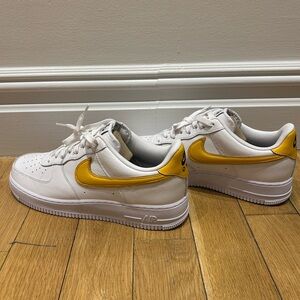 Nike Air Force 1 / White and Yellow / Custom “Own It”